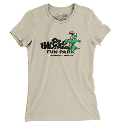 Old Indiana Fun Park Amusement Park Women's T-Shirt-Soft Cream-Allegiant Goods Co. Vintage Sports Apparel