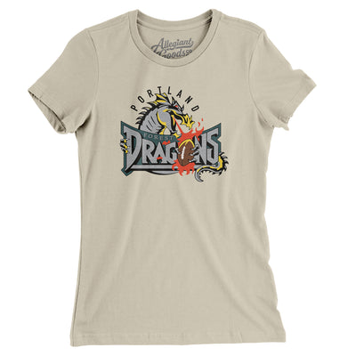 Portland Forest Dragons Arena Football Women's T-Shirt-Soft Cream-Allegiant Goods Co. Vintage Sports Apparel