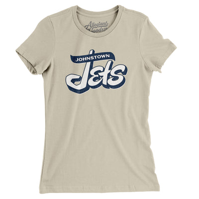 Johnstown Jets Hockey Women's T-Shirt-Soft Cream-Allegiant Goods Co. Vintage Sports Apparel