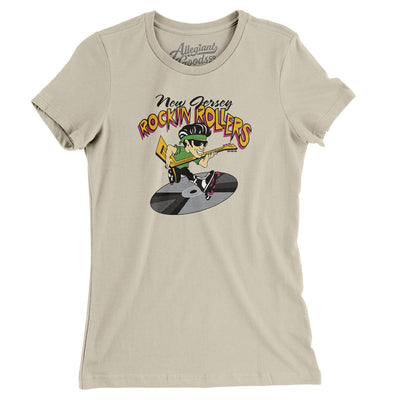 New Jersey Rockin' Rollers Roller Hockey Women's T-Shirt-Soft Cream-Allegiant Goods Co. Vintage Sports Apparel