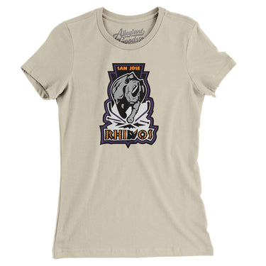 San Jose Rhinos Roller Hockey Women's T-Shirt-Allegiant Goods Co. Vintage Sports Apparel