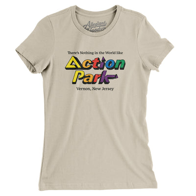 Action Park Amusement Park Women's T-Shirt-Soft Cream-Allegiant Goods Co. Vintage Sports Apparel