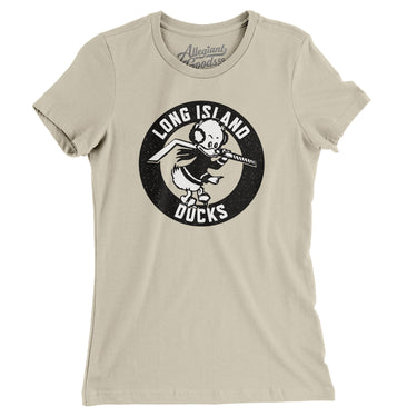 Long Island Ducks Hockey Women's T-Shirt-Allegiant Goods Co. Vintage Sports Apparel