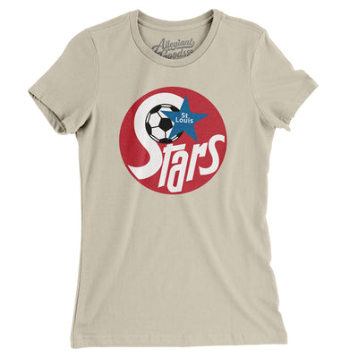 St. Louis Stars Soccer Women's T-Shirt-Soft Cream-Allegiant Goods Co. Vintage Sports Apparel