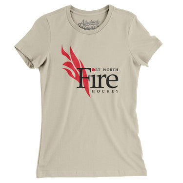 Fort Worth Fire Hockey Women's T-Shirt-Allegiant Goods Co. Vintage Sports Apparel