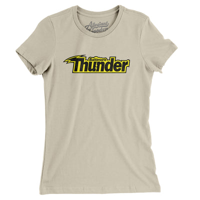 Baltimore Thunder Lacrosse Women's T-Shirt-Soft Cream-Allegiant Goods Co. Vintage Sports Apparel