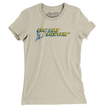 Carolina Lightnin' Soccer Women's T-Shirt-Allegiant Goods Co. Vintage Sports Apparel