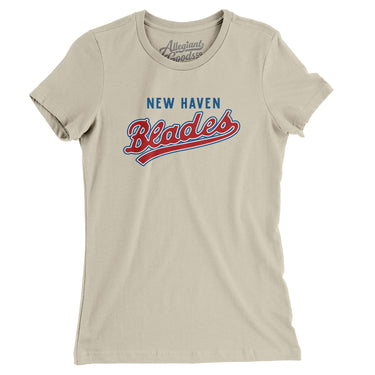 New Haven Blades Hockey Women's T-Shirt-Allegiant Goods Co. Vintage Sports Apparel