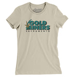 Sacramento Gold Miners Football Women's T-Shirt-Allegiant Goods Co. Vintage Sports Apparel