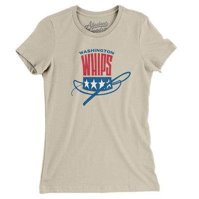 Washington Whips Soccer Women's T-Shirt-Soft Cream-Allegiant Goods Co. Vintage Sports Apparel
