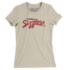Topeka Sizzlers Basketball Women's T-Shirt-Soft Cream-Allegiant Goods Co. Vintage Sports Apparel