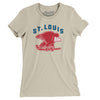 St. Louis Eagles Hockey Women's T-Shirt-Soft Cream-Allegiant Goods Co. Vintage Sports Apparel
