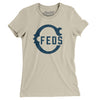Chicago Feds Baseball Women's T-Shirt-Soft Cream-Allegiant Goods Co. Vintage Sports Apparel