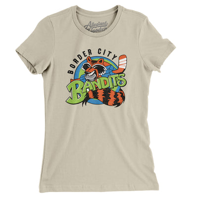 Border City Bandits Hockey Women's T-Shirt-Soft Cream-Allegiant Goods Co. Vintage Sports Apparel