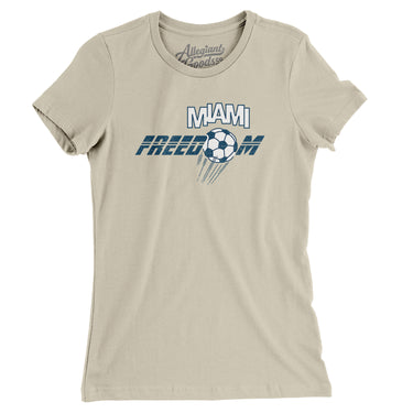 Miami Freedom Soccer Women's T-Shirt-Allegiant Goods Co. Vintage Sports Apparel