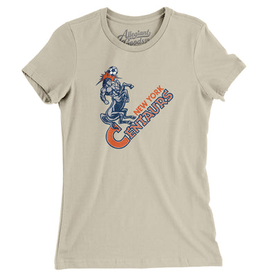 New York Centaurs Soccer Women's T-Shirt-Soft Cream-Allegiant Goods Co. Vintage Sports Apparel