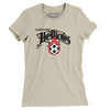 Hartford Hellions Soccer Women's T-Shirt-Soft Cream-Allegiant Goods Co. Vintage Sports Apparel