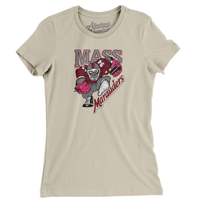 Massachusetts Marauders Arena Football Women's T-Shirt-Soft Cream-Allegiant Goods Co. Vintage Sports Apparel