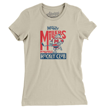 Minneapolis Mighty Millers Hockey Women's T-Shirt-Allegiant Goods Co. Vintage Sports Apparel