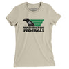 Washington Federals Football Women's T-Shirt-Soft Cream-Allegiant Goods Co. Vintage Sports Apparel