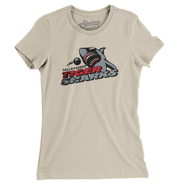 Tallahassee Tiger Sharks Hockey Women's T-Shirt-Allegiant Goods Co. Vintage Sports Apparel