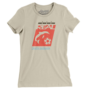 Real Santa Barbara Soccer Women's T-Shirt-Allegiant Goods Co. Vintage Sports Apparel