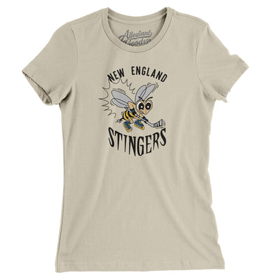New England Stingers Roller Hockey Women's T-Shirt-Soft Cream-Allegiant Goods Co. Vintage Sports Apparel