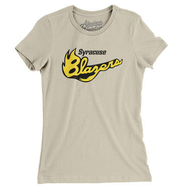 Syracuse Blazers Hockey Women's T-Shirt-Allegiant Goods Co. Vintage Sports Apparel