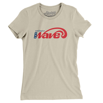 Washington Wave Lacrosse Women's T-Shirt-Soft Cream-Allegiant Goods Co. Vintage Sports Apparel