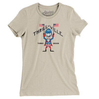 Thrill-ville USA Amusement Park Women's T-Shirt-Soft Cream-Allegiant Goods Co. Vintage Sports Apparel