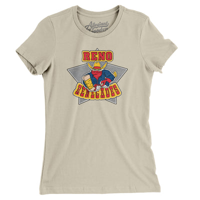 Reno Renegades Hockey Women's T-Shirt-Soft Cream-Allegiant Goods Co. Vintage Sports Apparel