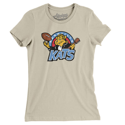 Nashville Kats Arena Football Women's T-Shirt-Soft Cream-Allegiant Goods Co. Vintage Sports Apparel