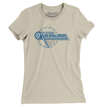 Las Vegas Quicksilvers Soccer Women's T-Shirt-Allegiant Goods Co. Vintage Sports Apparel
