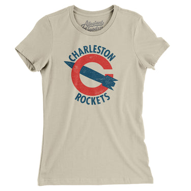 Charleston Rockets Football Women's T-Shirt-Allegiant Goods Co. Vintage Sports Apparel