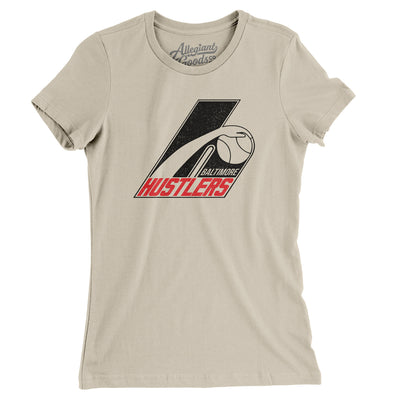 Baltimore Hustlers Defunct Basketball Women's T-Shirt-Soft Cream-Allegiant Goods Co. Vintage Sports Apparel