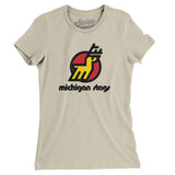 Michigan Stags Hockey Women's T-Shirt-Allegiant Goods Co. Vintage Sports Apparel