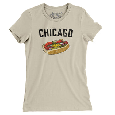 Chicago Style Hot Dog Women's T-Shirt-Allegiant Goods Co. Vintage Sports Apparel