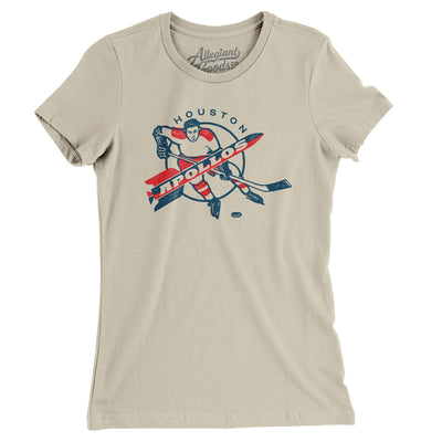 Houston Apollos Hockey Women's T-Shirt-Soft Cream-Allegiant Goods Co. Vintage Sports Apparel