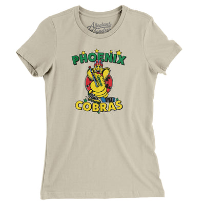 Phoenix Cobras Roller Hockey Women's T-Shirt-Soft Cream-Allegiant Goods Co. Vintage Sports Apparel