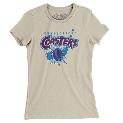 Connecticut Coasters Roller Hockey Women's T-Shirt-Soft Cream-Allegiant Goods Co. Vintage Sports Apparel