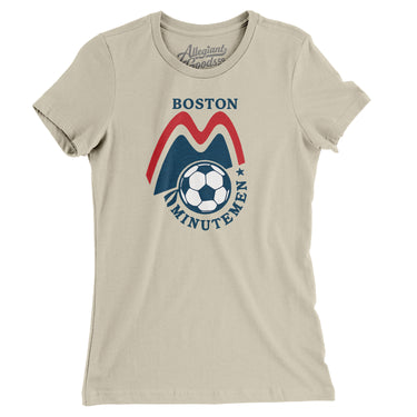 Boston Minutemen Soccer Women's T-Shirt-Allegiant Goods Co. Vintage Sports Apparel