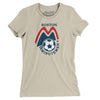 Boston Minutemen Soccer Women's T-Shirt-Soft Cream-Allegiant Goods Co. Vintage Sports Apparel
