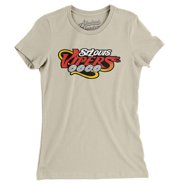St. Louis Vipers Roller Hockey Women's T-Shirt-Allegiant Goods Co. Vintage Sports Apparel