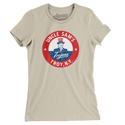 Troy Uncle Sam's Trojans Hockey Women's T-Shirt-Soft Cream-Allegiant Goods Co. Vintage Sports Apparel
