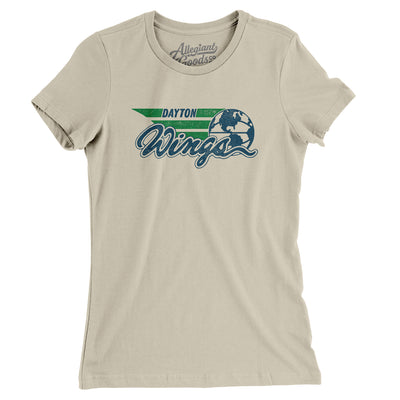 Dayton Wings Basketball Women's T-Shirt-Soft Cream-Allegiant Goods Co. Vintage Sports Apparel