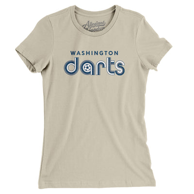 Washington Darts Soccer Women's T-Shirt-Soft Cream-Allegiant Goods Co. Vintage Sports Apparel