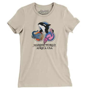 Marine World/ Africa USA Amusement Park Women's T-Shirt-Allegiant Goods Co. Vintage Sports Apparel