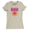 Southern California Sun Football Women's T-Shirt-Soft Cream-Allegiant Goods Co. Vintage Sports Apparel