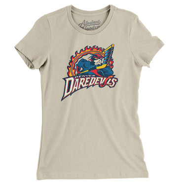 Denver Daredevils Roller Hockey Women's T-Shirt-Allegiant Goods Co. Vintage Sports Apparel