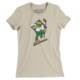 Anaheim Bullfrogs Roller Hockey Women's T-Shirt-Allegiant Goods Co. Vintage Sports Apparel